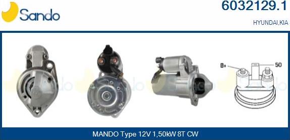 Sando 6032129.1 - Starter www.autospares.lv