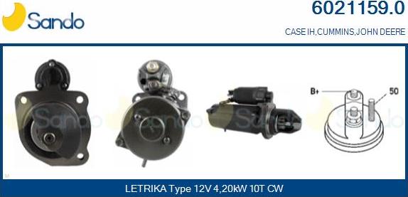 Sando 6021159.0 - Стартер www.autospares.lv