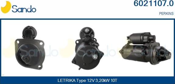 Sando 6021107.0 - Стартер www.autospares.lv