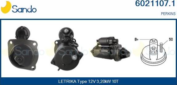 Sando 6021107.1 - Стартер www.autospares.lv