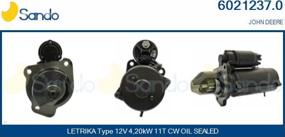 Sando 6021237.0 - Стартер www.autospares.lv