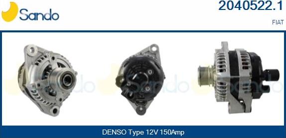 Sando 2040522.1 - Генератор www.autospares.lv