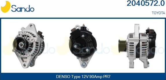 Sando 2040572.0 - Ģenerators www.autospares.lv