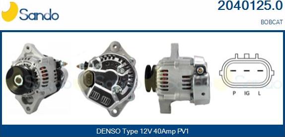 Sando 2040125.0 - Alternator www.autospares.lv