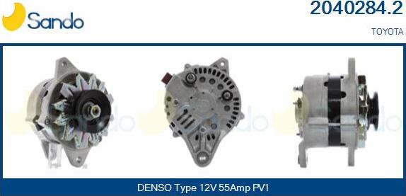 Sando 2040284.2 - Alternator www.autospares.lv