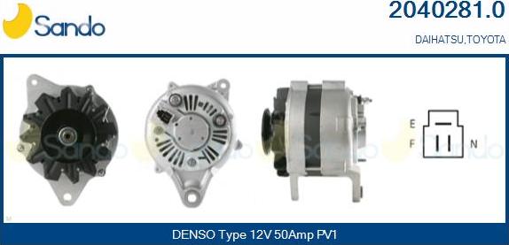 Sando 2040281.0 - Alternator www.autospares.lv