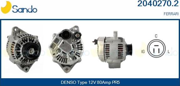 Sando 2040270.2 - Ģenerators www.autospares.lv