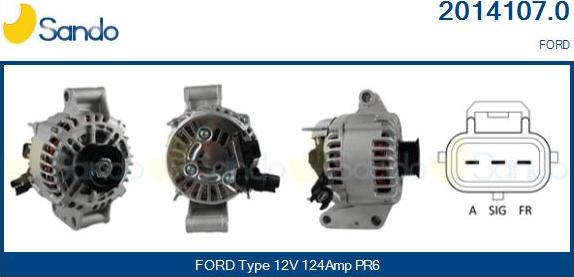 Sando 2014107.0 - Alternator www.autospares.lv