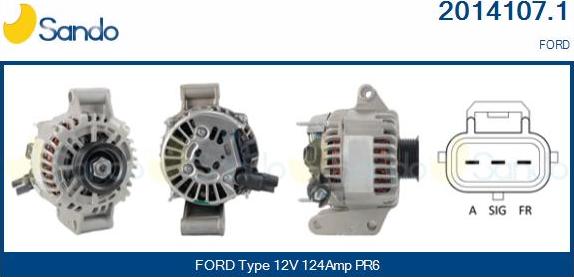 Sando 2014107.1 - Alternator www.autospares.lv