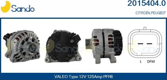 Sando 2015404.0 - Ģenerators autospares.lv