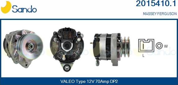 Sando 2015410.1 - Alternator www.autospares.lv