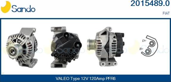 Sando 2015489.0 - Alternator www.autospares.lv