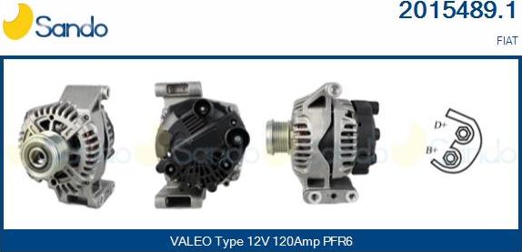 Sando 2015489.1 - Alternator www.autospares.lv