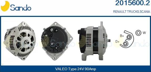 Sando 2015600.2 - Ģenerators www.autospares.lv