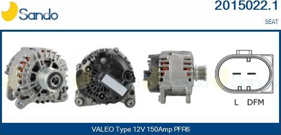 Sando 2015022.1 - Alternator www.autospares.lv