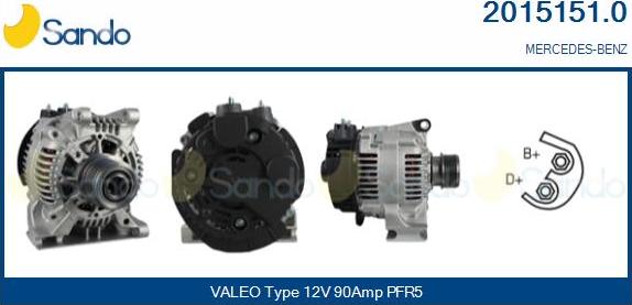 Sando 2015151.0 - Ģenerators www.autospares.lv