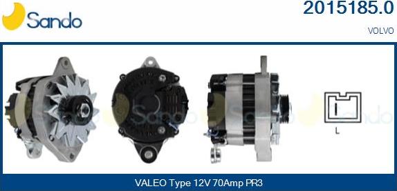 Sando 2015185.0 - Alternator www.autospares.lv