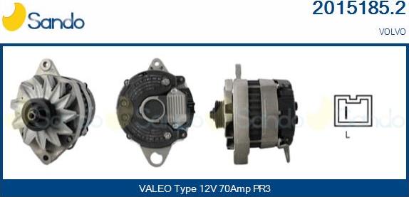 Sando 2015185.2 - Alternator www.autospares.lv