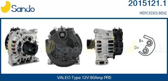 Sando 2015121.1 - Ģenerators www.autospares.lv