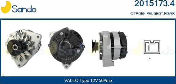 Sando 2015173.4 - Alternator www.autospares.lv