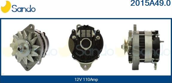 Sando 2015A49.0 - Alternator www.autospares.lv