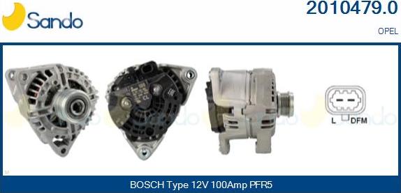 Sando 2010479.0 - Alternator www.autospares.lv