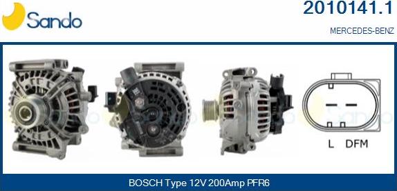 Sando 2010141.1 - Alternator www.autospares.lv