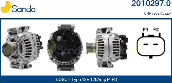 Sando 2010297.0 - Alternator www.autospares.lv