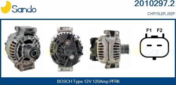 Sando 2010297.2 - Alternator www.autospares.lv