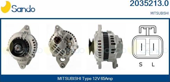 Sando 2035213.0 - Alternator www.autospares.lv