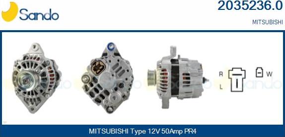 Sando 2035236.0 - Alternator www.autospares.lv