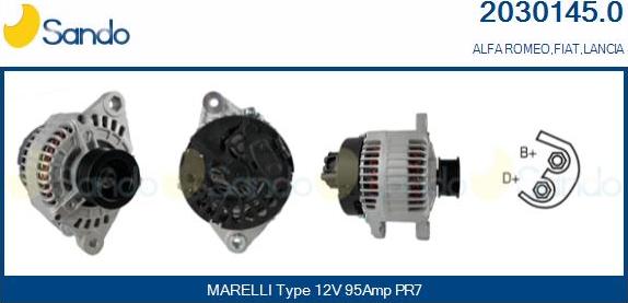 Sando 2030145.0 - Alternator www.autospares.lv