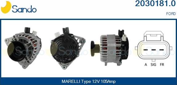 Sando 2030181.0 - Alternator www.autospares.lv