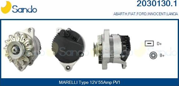 Sando 2030130.1 - Alternator www.autospares.lv