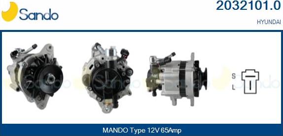 Sando 2032101.0 - Alternator www.autospares.lv