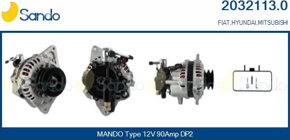 Sando 2032113.0 - Alternator www.autospares.lv