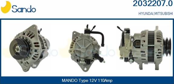 Sando 2032207.0 - Ģenerators www.autospares.lv