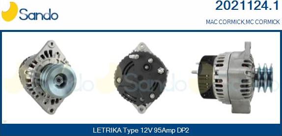 Sando 2021124.1 - Генератор www.autospares.lv