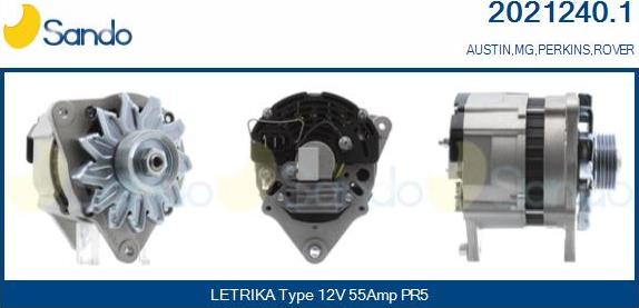 Sando 2021240.1 - Alternator www.autospares.lv