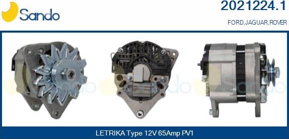 Sando 2021224.1 - Alternator www.autospares.lv