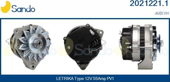 Sando 2021221.1 - Генератор www.autospares.lv