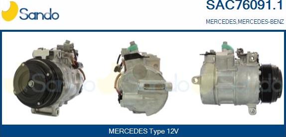 Sando SAC76091.1 - Kompresors, Gaisa kond. sistēma www.autospares.lv