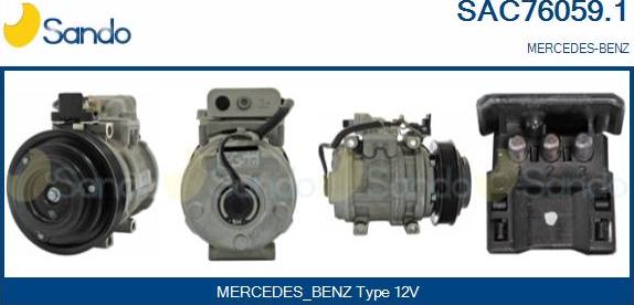 Sando SAC76059.1 - Compressor, air conditioning www.autospares.lv