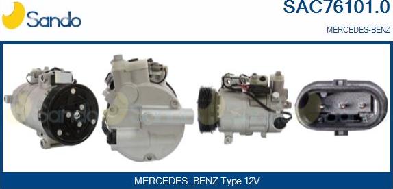 Sando SAC76101.0 - Compressor, air conditioning www.autospares.lv