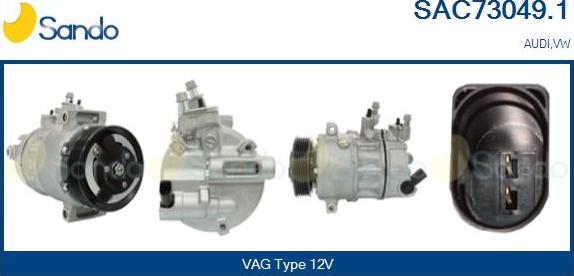 Sando SAC73049.1 - Compressor, air conditioning www.autospares.lv