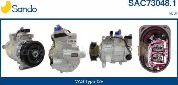 Sando SAC73048.1 - Compressor, air conditioning www.autospares.lv