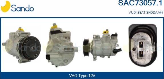 Sando SAC73057.1 - Compressor, air conditioning www.autospares.lv