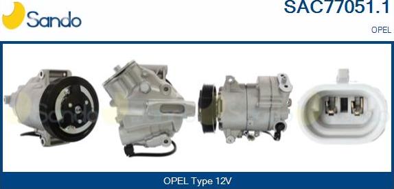 Sando SAC77051.1 - Compressor, air conditioning www.autospares.lv