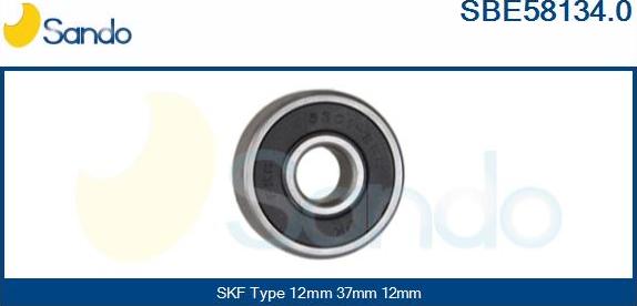 Sando SBE58134.0 - Bearing www.autospares.lv