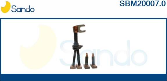 Sando SBM20007.0 - Carbon Brush, starter www.autospares.lv